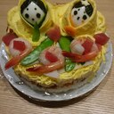 かわいくておいしいちらし寿司ケーキ